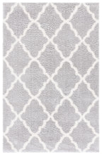 Velmora™ Gray & Ivory Plush Trellis Shag Indoor Area Rug, 5' x 7'
