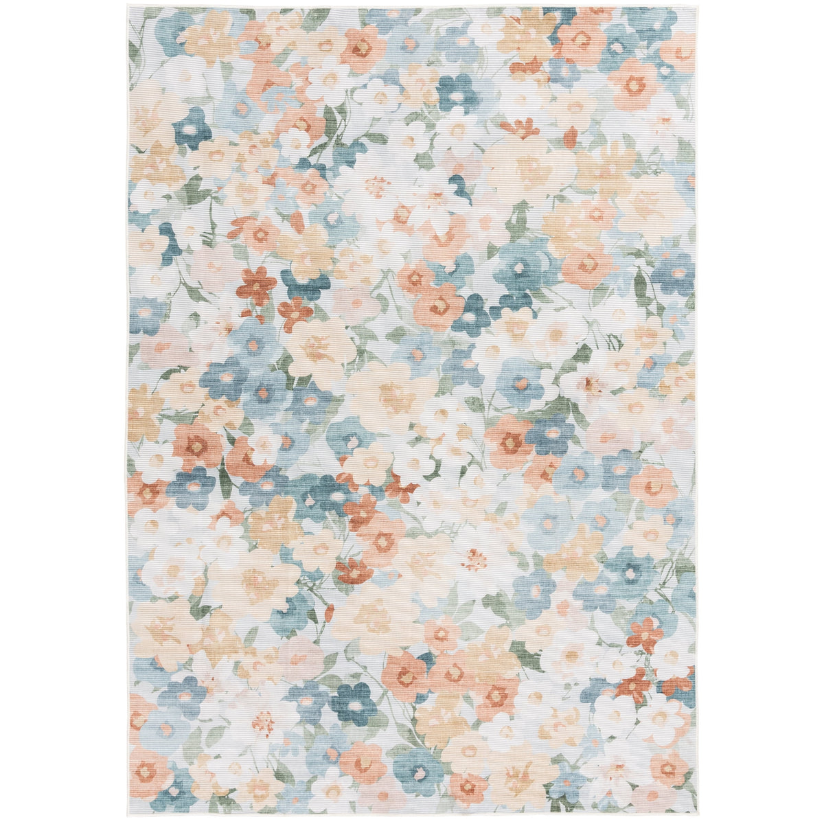 Velmora™ Washable Floral Cluster Indoor Area Rug, 5 ft x 7 ft