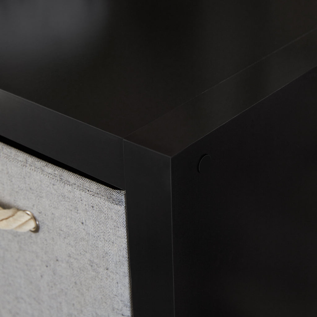 Velmora™ 8 Cube Storage Organizer, Solid Black