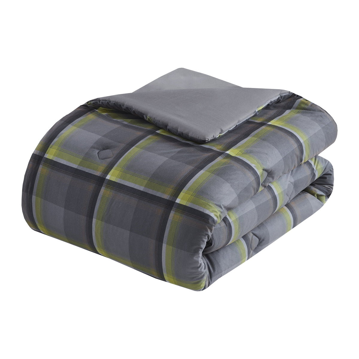 Velmora™ Western Plaid 3-Piece Green Comforter Set, Full/Queen