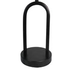 Velmora™ (3 pack) 16.75 in Black Metal Arch Table Lamp with White Fabric Shade