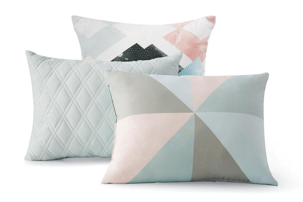 Velmora™ Reversible Marble Diamond 10-Piece Bed in a Bag Bedding Set, Queen