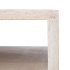 Velmora™ Marigold Mid-Century Coffee Table with Drawer, White/Silver