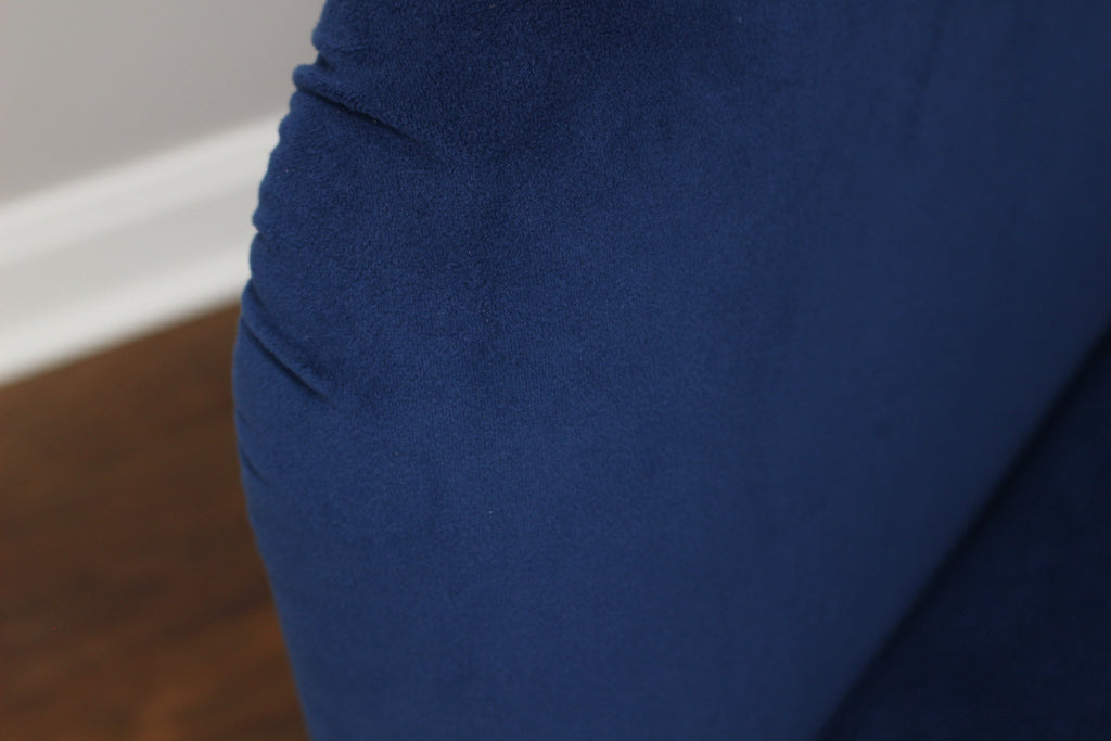 Velmora™ Microfiber Tub Accent Chair, Blue