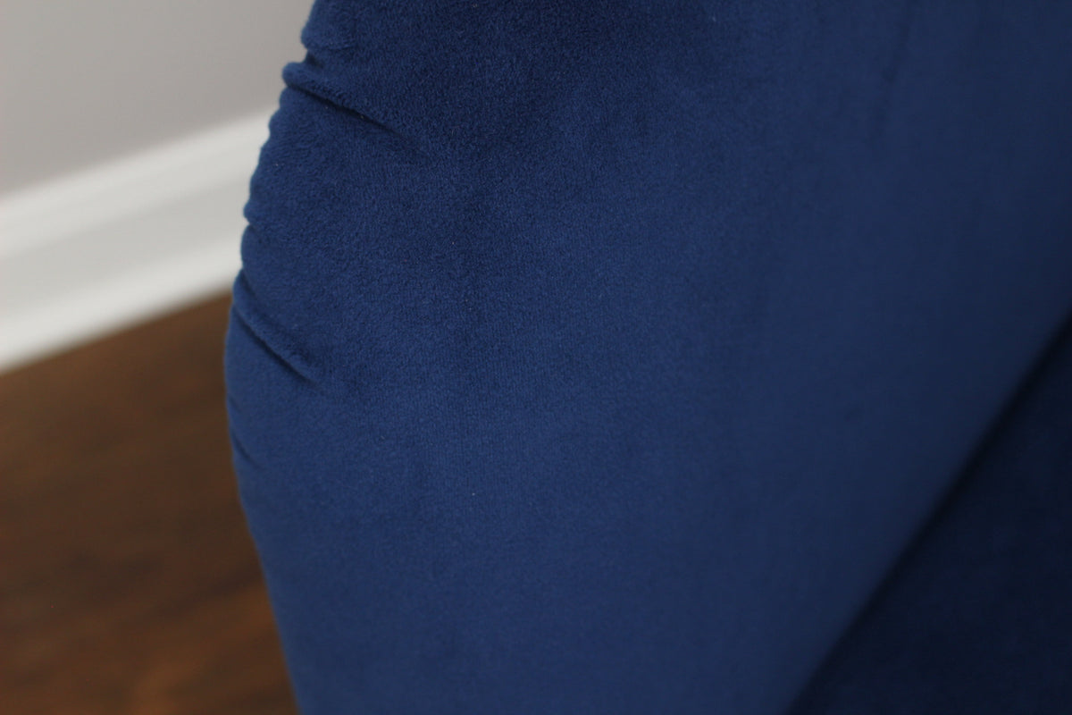 Velmora™ Microfiber Tub Accent Chair, Blue