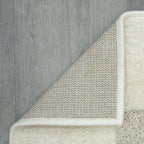 Velmora™ Indoor Area Rug, Transitional Check Ivory Tan, 5 ft 3 in x 7 ft