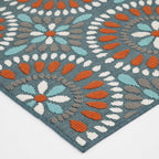 Velmora™ 5 ft x 7 ft Polypropylene Outdoor Area Rug, Multi Medallion