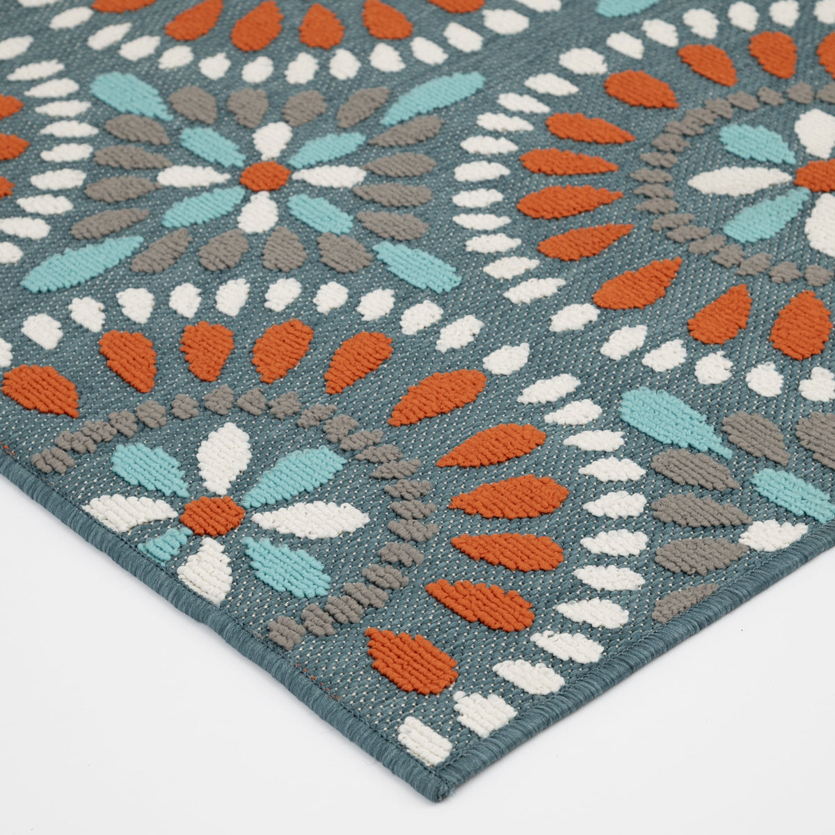 Velmora™ 5 ft x 7 ft Polypropylene Outdoor Area Rug, Multi Medallion