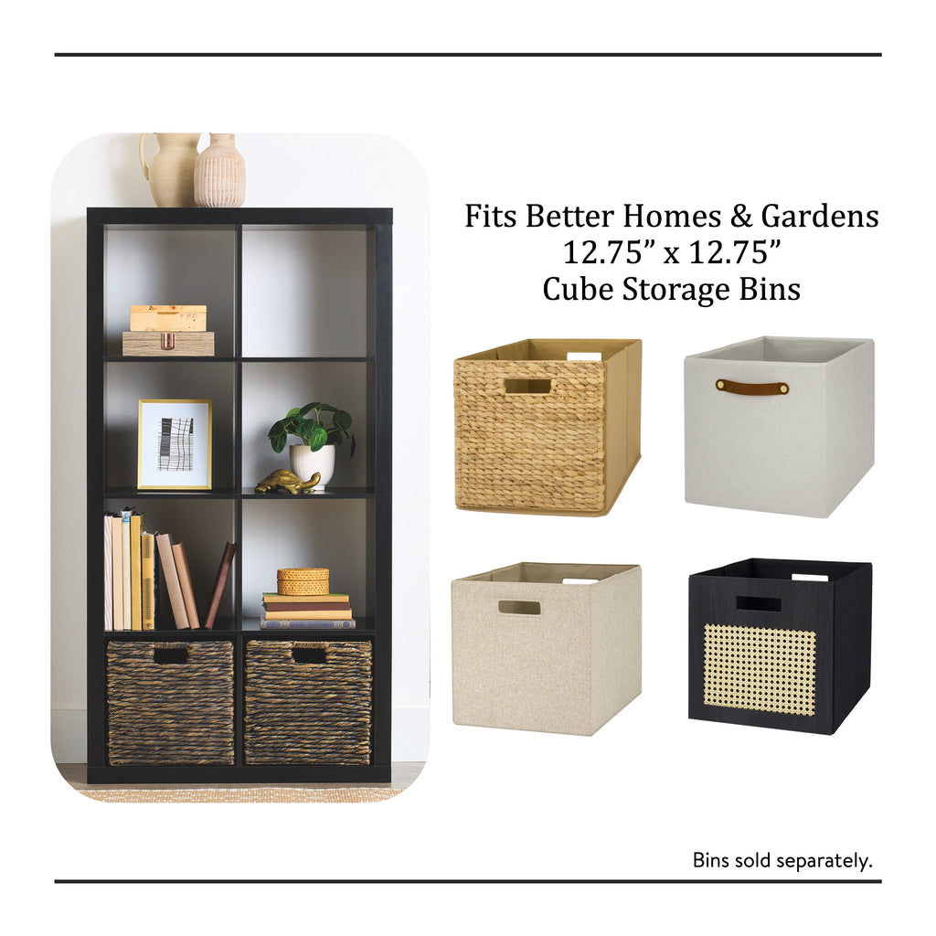 Velmora™ 8 Cube Storage Organizer, Solid Black