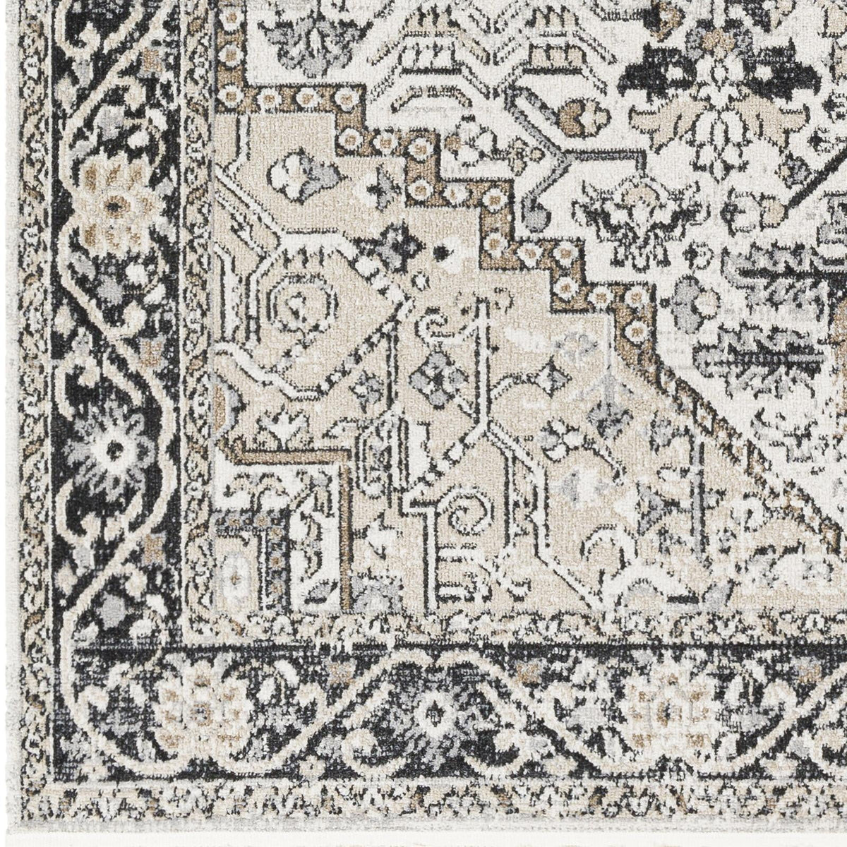 Velmora™ Black & Ivory Persian Indoor Area Rug, 5 ft x 7 ft