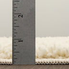Velmora™ (2 pack) Solid Shag Indoor Area Rug, Ivory, 3 ft x 4 ft 8 in