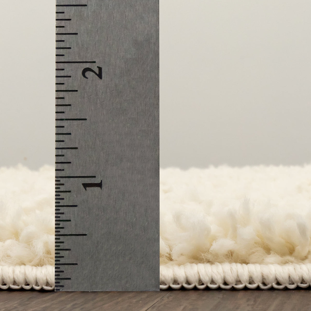 Velmora™ (2 pack) Solid Shag Indoor Area Rug, Ivory, 3 ft x 4 ft 8 in
