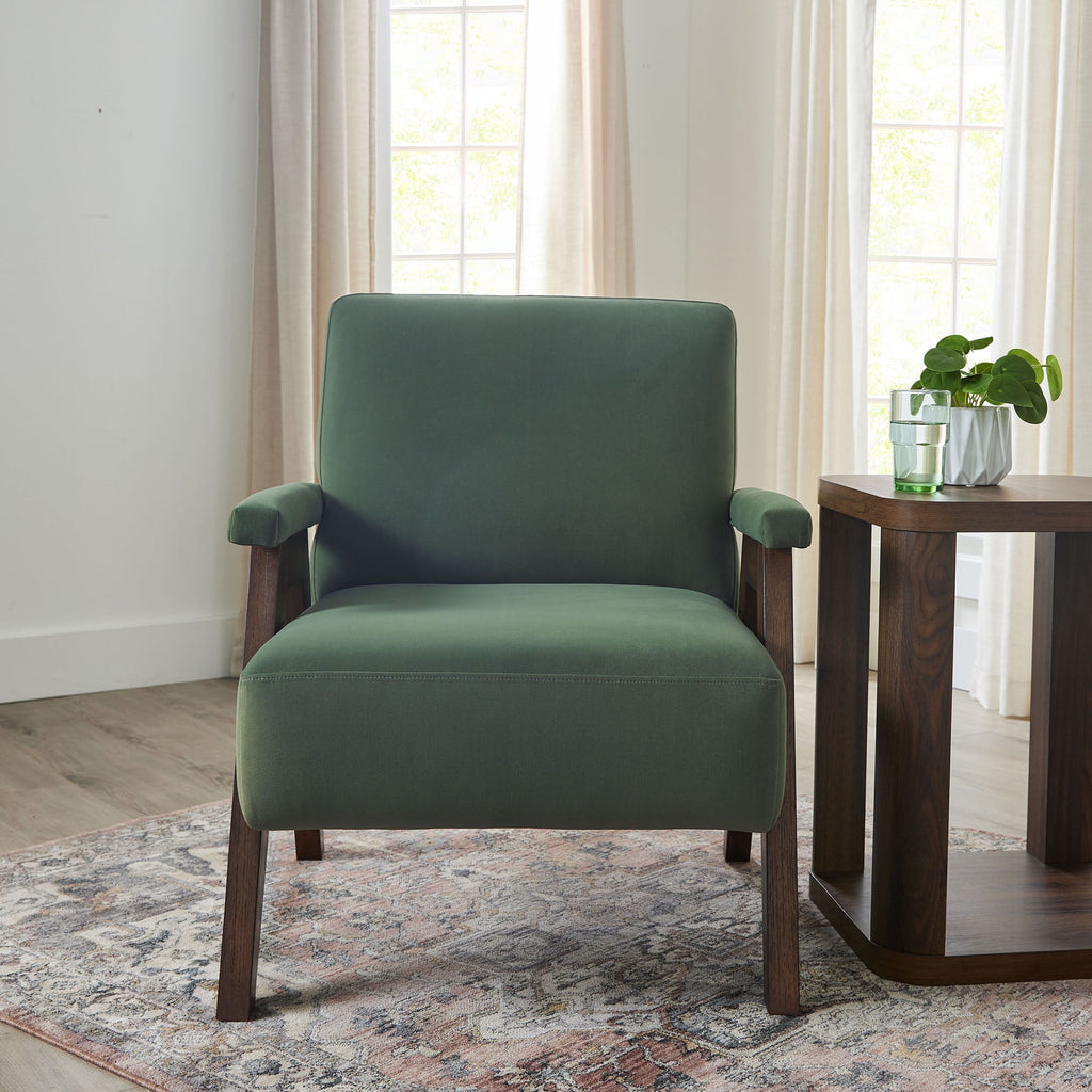 Velmora™ Ezra Accent Chair, Olive Green