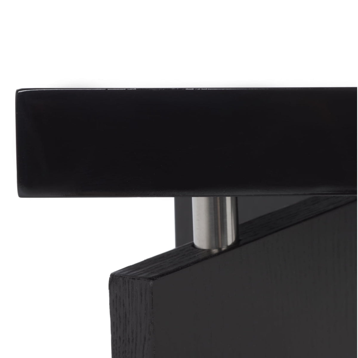 Velmora™ Josef Retro Lacquer Floating Top Coffee Table, Black/Black