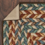 Velmora™ Traditional Multicolor Print Braid Indoor Area Rug, 5 ft x 7 ft
