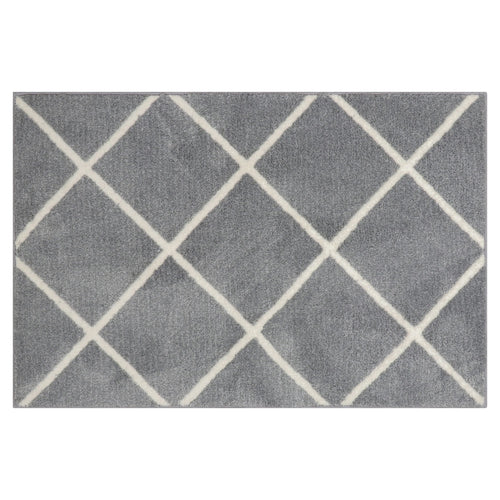 Velmora™ (2 pack) Diamond Plush Gray Indoor 30 in x 45 in Accent Rug