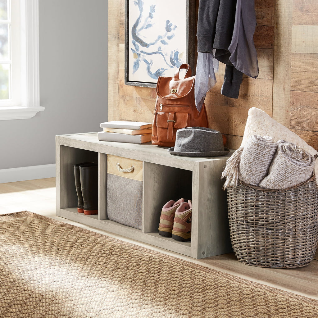 Velmora™ 3 Cube Storage Organizer, Rustic Gray
