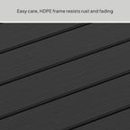 Velmora™ Ezra Outdoor HDPE Adirondack Chair, Black
