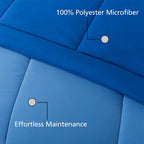 Velmora™ 5-Piece Reversible Bed in a Bag with Laundry Tote, Blue, Twin-XL