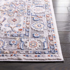 Velmora™ Neutral Multi Area Rug, 5 ft x 7 ft, Grey/Blue Rust