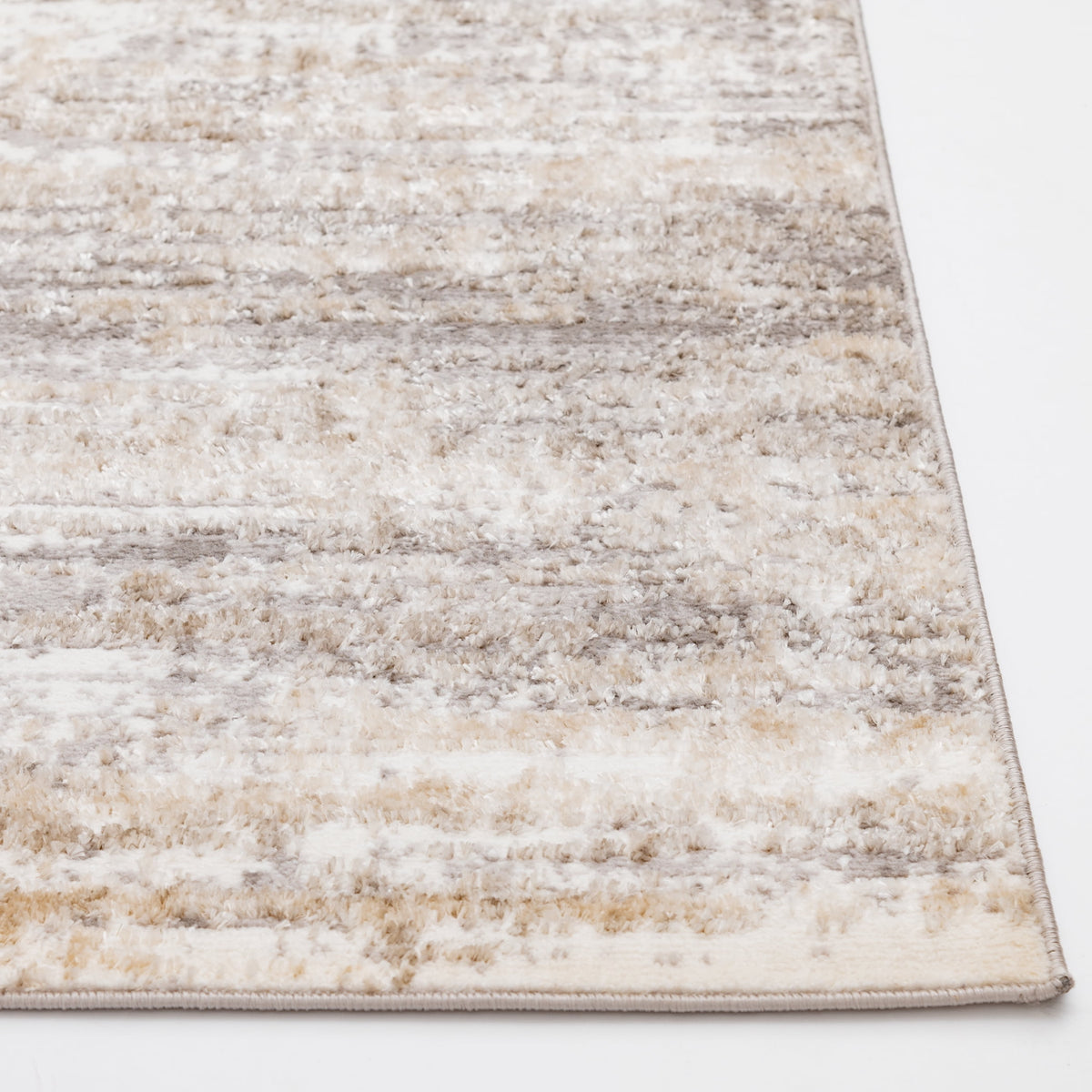 Velmora™ 5 ft x 7 ft Neutral Shiny Abstract Indoor Area Rug