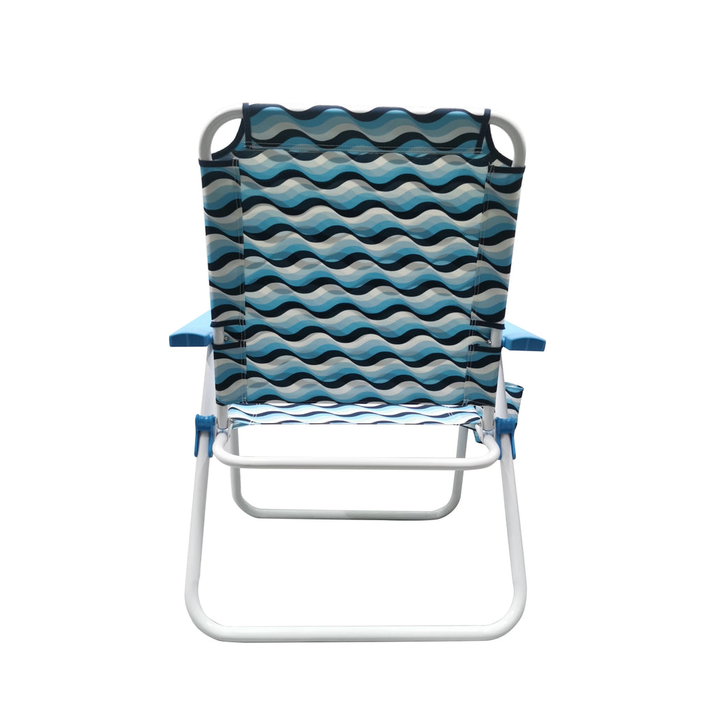 Velmora™ Oversize Fabric Chair, Blue Wave