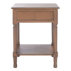 Velmora™ Allura Solid Rustic 1 Drawer Accent Table, Brown