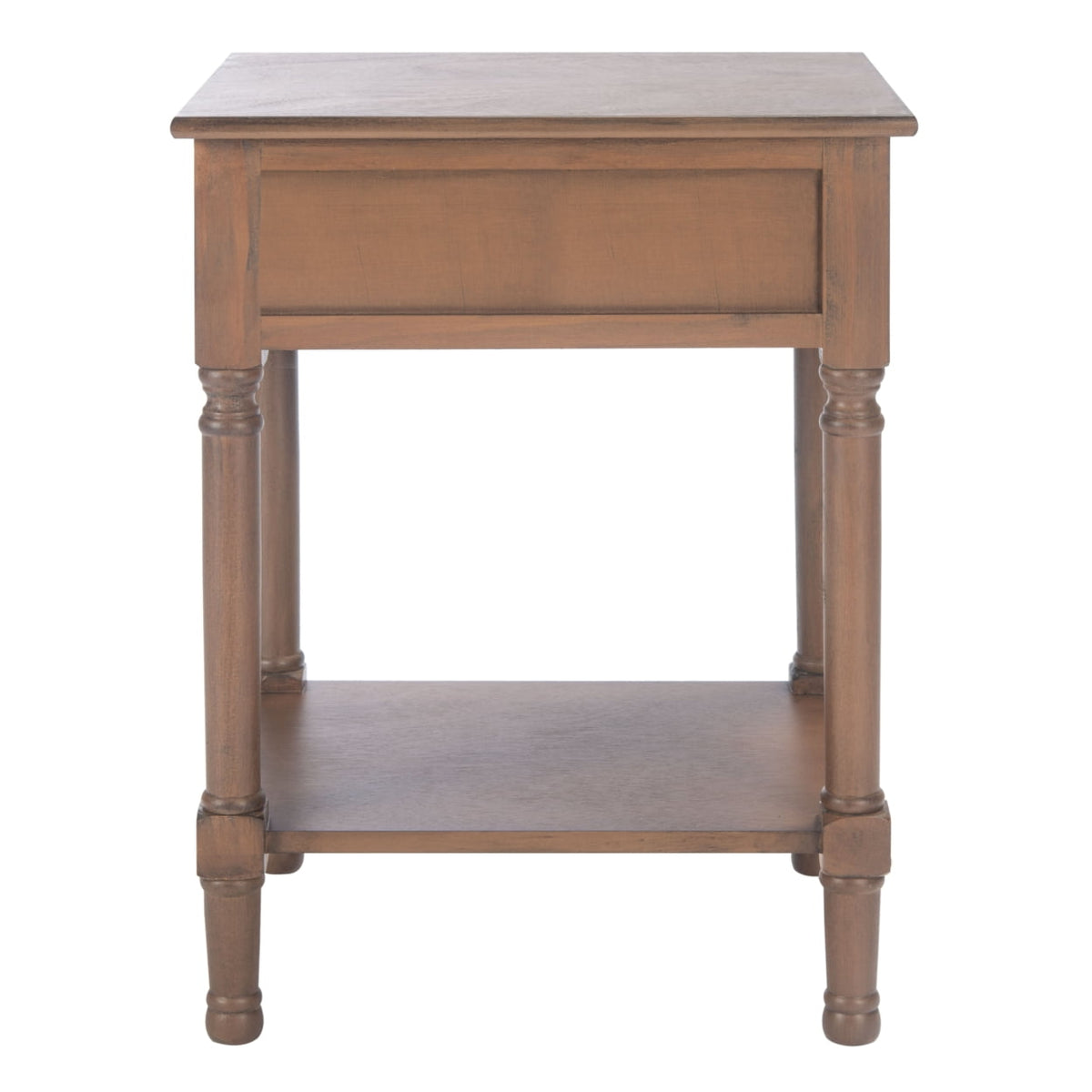 Velmora™ Allura Solid Rustic 1 Drawer Accent Table, Brown