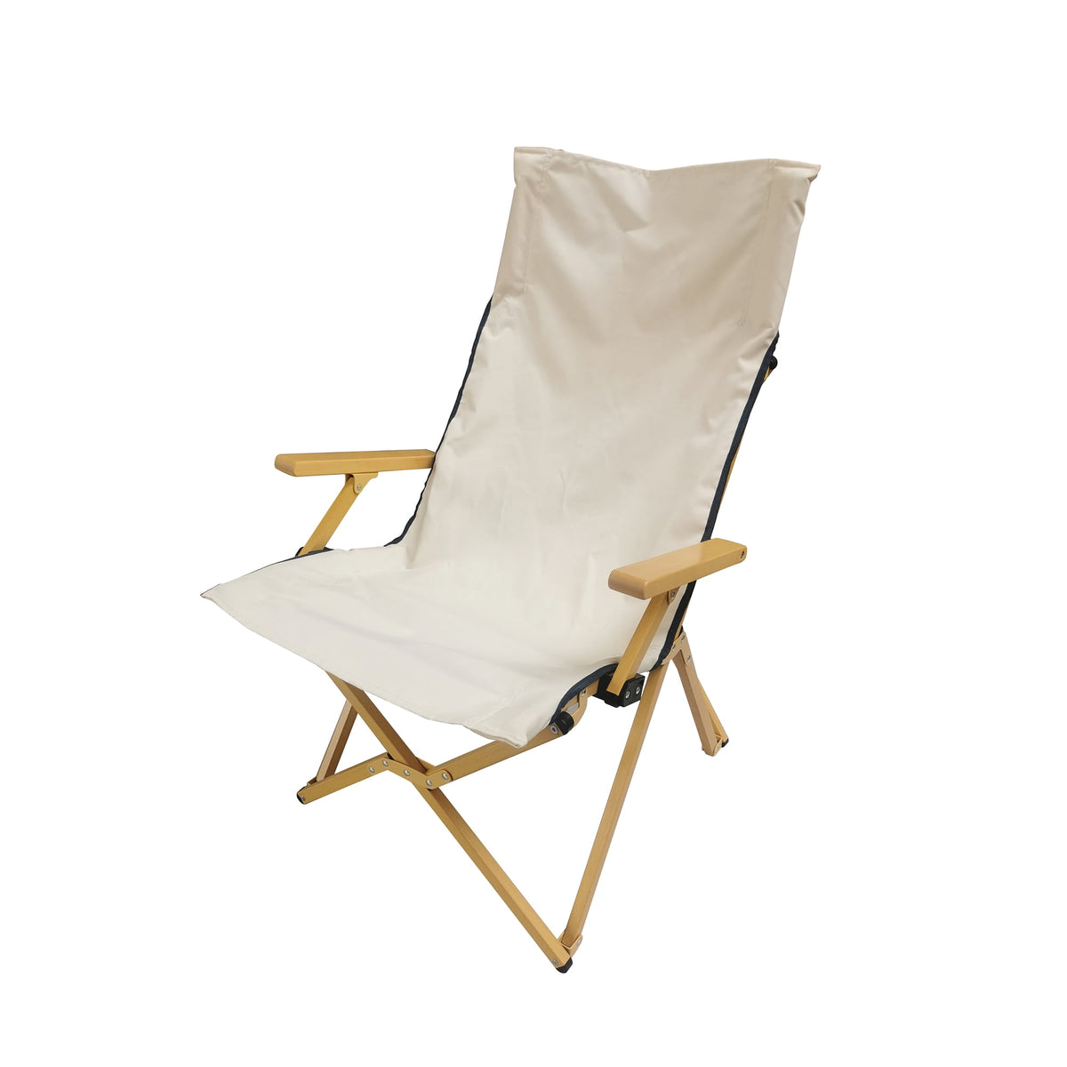 Velmora™ Hard Arm Resort Fabric Chair with Carry Bag, Tan, 2 Pack