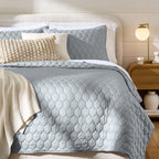 Velmora™ Tencel Quilt, King, Silver Grey, Soft Touch Bedding