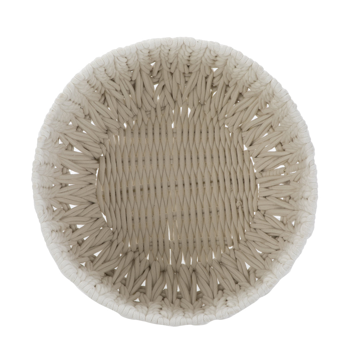 Velmora™ Extra Large White Woven Rope Decorative Storage Basket, 19 in x 15 in