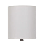 Velmora™ (4 pack) 12.75 in Mini Table Lamp, Weathered Wood Finish, Polyresin, White Shade