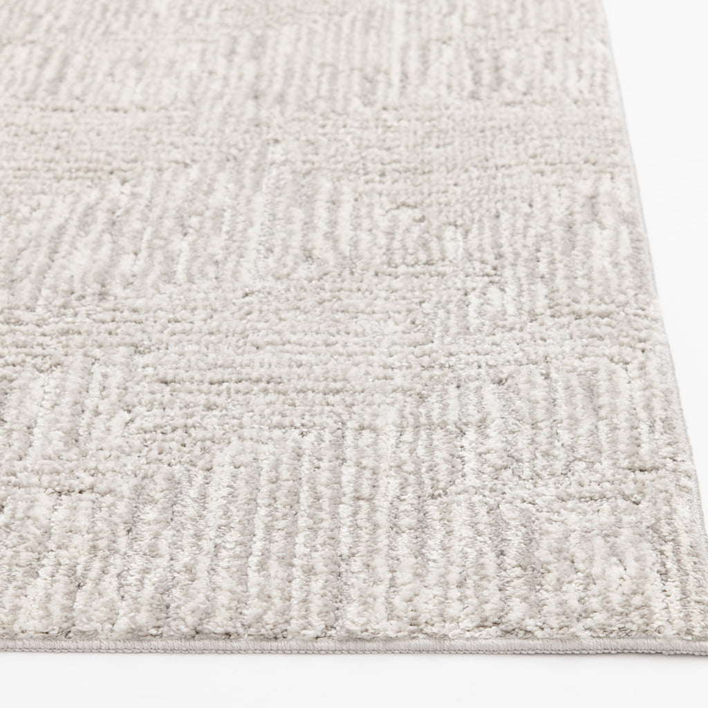 Velmora™ 5' x 7' Gray Geometric Block Hi Low Area Rug