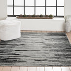 Velmora™ Black Lines Modern Abstract 3-Piece Indoor Rug Set