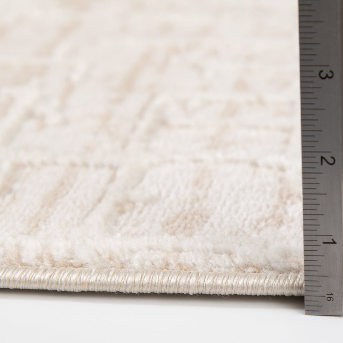 Velmora™ Raised & Sculpted Neutral Abstract Indoor Area Rug, 5 ft x 7 ft