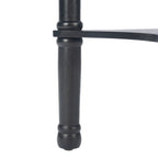 Velmora™ Tinsley Solid Rustic Round Accent Table, Black