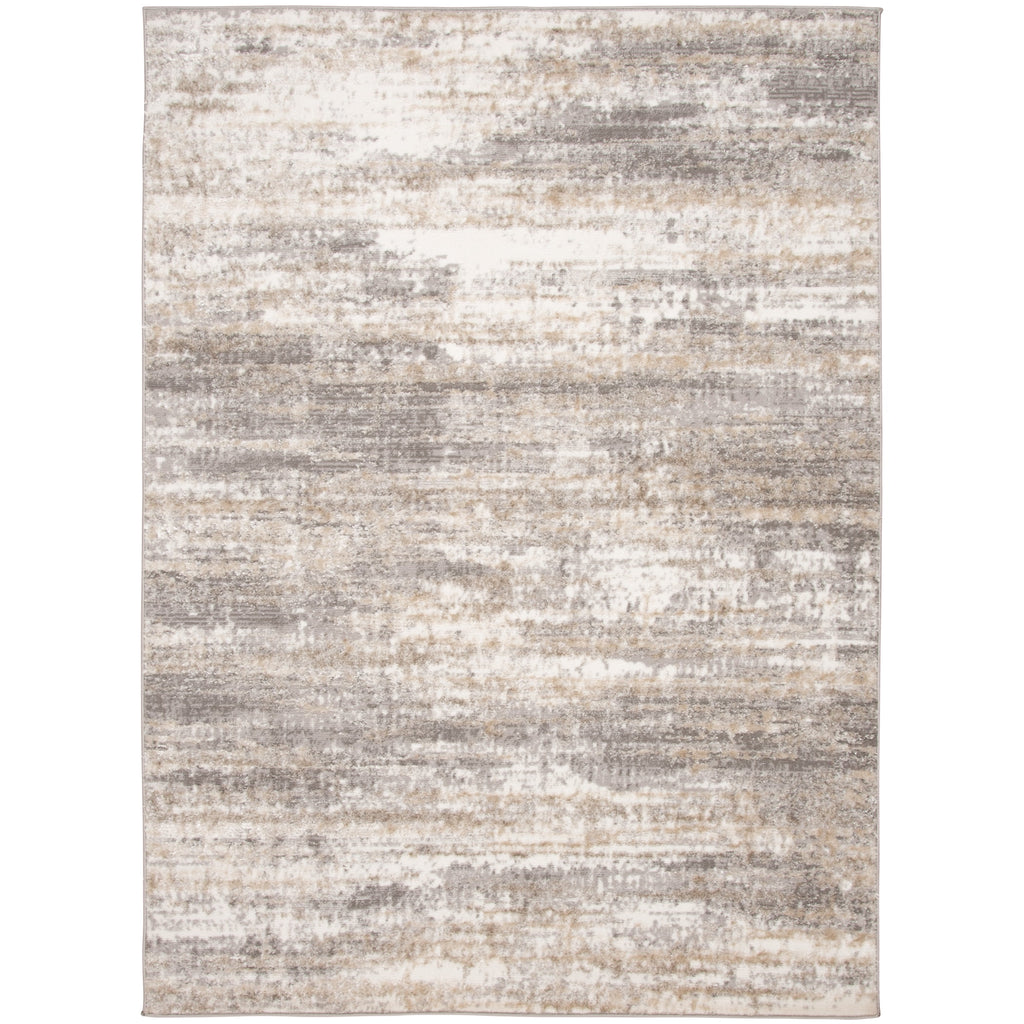 Velmora™ 5 ft x 7 ft Neutral Shiny Abstract Indoor Area Rug