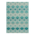 Velmora™ Aqua Geometric Outdoor Rug, 6 ft 6 in x 9 ft 6 in