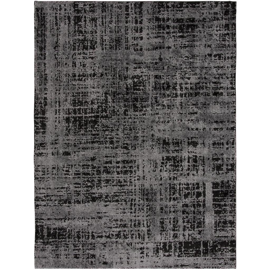 Velmora™ 60"x79" Black and Gray Abstract Indoor Area Rug