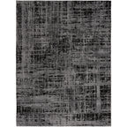 Velmora™ 60"x79" Black and Gray Abstract Indoor Area Rug