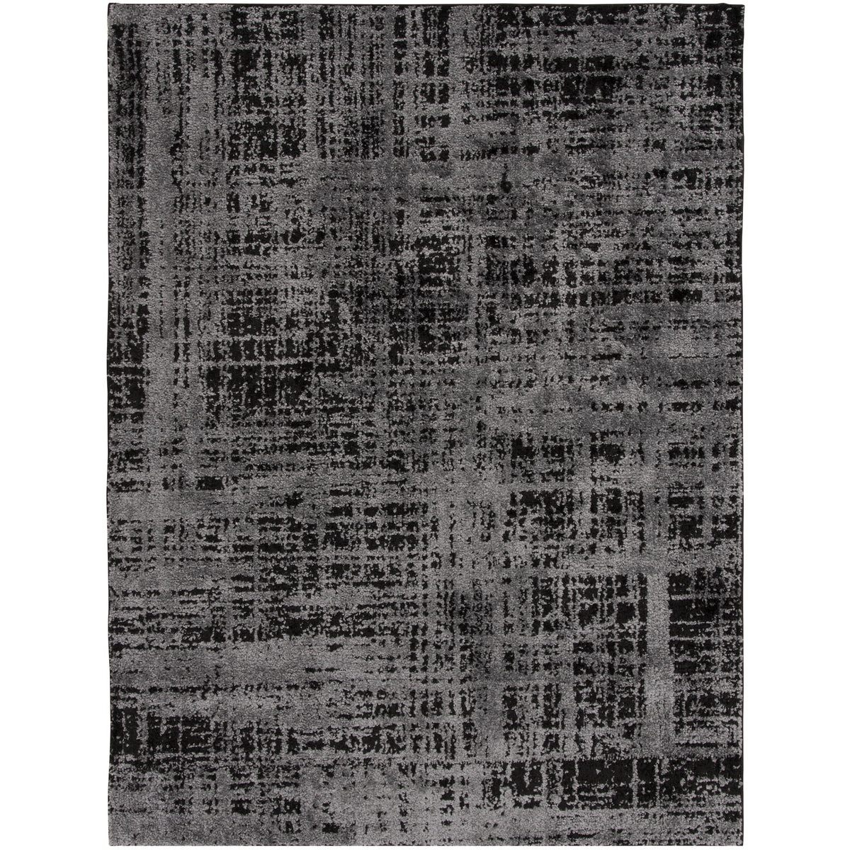 Velmora™ 60"x79" Black and Gray Abstract Indoor Area Rug