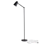 Velmora™ 64 in Black Architect Floor Lamp, Matte Metal Finish
