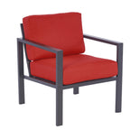 Velmora™ Dashwood 4-Piece Outdoor Patio Conversation Set, Seats 4, Red