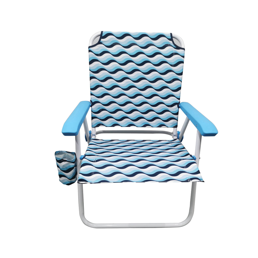 Velmora™ Oversize Fabric Chair, Blue Wave