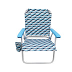 Velmora™ Oversize Fabric Chair, Blue Wave