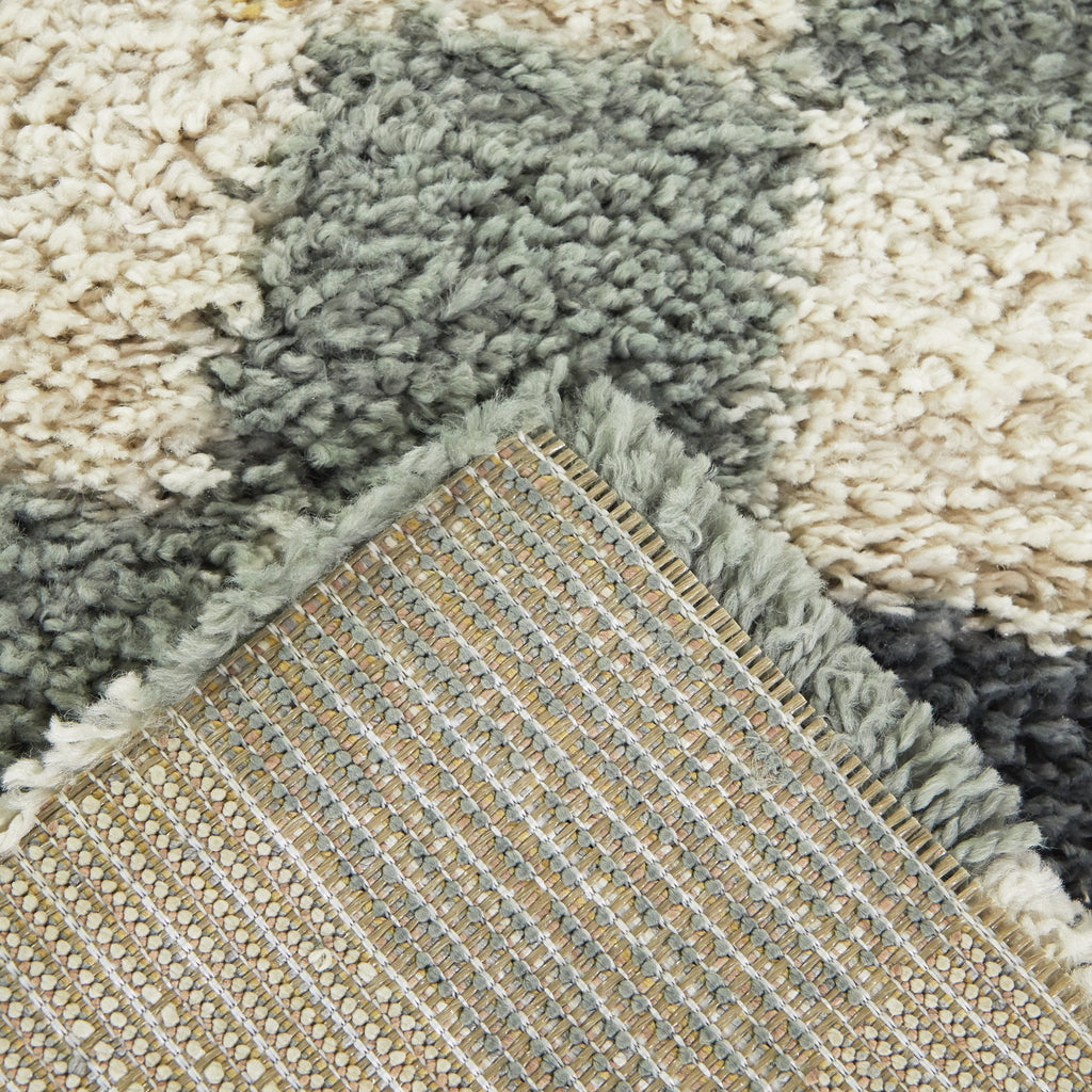 Velmora™ Rainbow Checkered Shag Indoor Area Rug, Multicolor, 5 ft 3 in x 7 ft