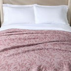 Velmora™ Violet Gem Botanical Double Cloth Cotton Quilt, Full/Queen