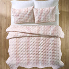 Velmora™ Copper Yarn Dyed Stripe Chambray Quilt, Full/Queen
