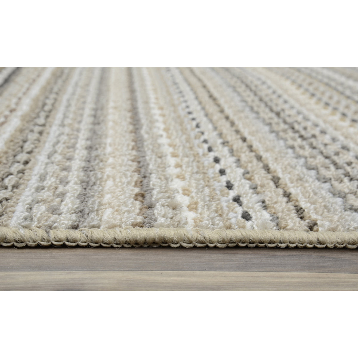 Velmora™ Carnival Stripe Indoor Area Rug, Assorted Earth Tones, 7 ft x 10 ft