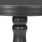 Velmora™ Vivienne Classic Solid Round Top Side Table, Black